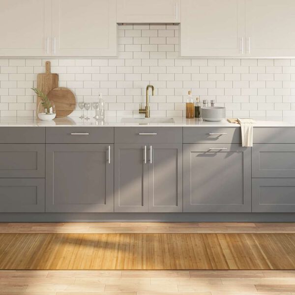 vidaXL n&eacute;gysz&ouml;gletű term&eacute;szetes bambusz szőnyeg 70 x 400 cm