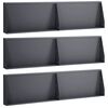 vidaXL T&aacute;mfal 6 db 80 x 12 x 30 cm Ac&eacute;l Antracitsz&uuml;rke