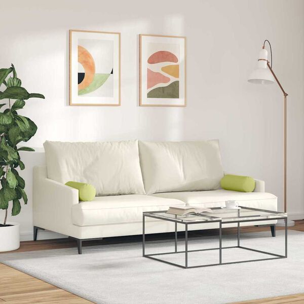 vidaXL Hengerp&aacute;rn&aacute;k 2 pcs Vil&aacute;gos z&ouml;ld &Oslash; 15 x 40 cm sz&ouml;vet