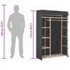 vidaXL sz&uuml;rke sz&ouml;vet ruh&aacute;sszekr&eacute;ny 110 x 40 x 170 cm