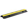 vidaXL 1 csatorn&aacute;s gumi k&aacute;belv&eacute;dő r&aacute;mpa 100 cm