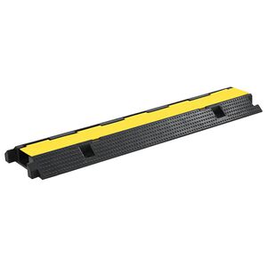 vidaXL 1 csatorn&aacute;s gumi k&aacute;belv&eacute;dő r&aacute;mpa 100 cm