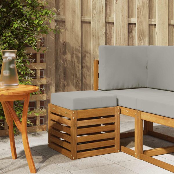 vidaXL K&uuml;lt&eacute;ri Sz&eacute;k Pad T&ouml;m&ouml;r Ak&aacute;cfa Term&eacute;szetes