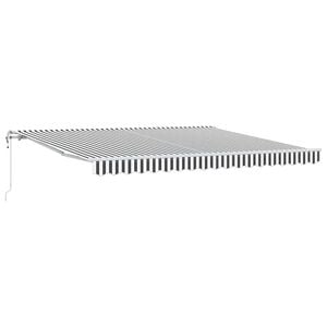 vidaXL antracitsz&uuml;rke-feh&eacute;r automata kih&uacute;zhat&oacute; napellenző 400 x 300 cm