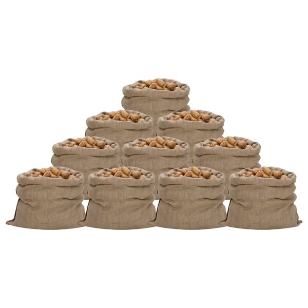 vidaXL 10 db jutazs&aacute;k 100x110 cm 100% juta 340 g/m&sup2;
