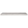 vidaXL 2 db betonszürke MDF lebegő fali polc 80 x 23,5 x 3,8 cm