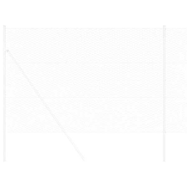 vidaXL Hexagon ker&iacute;t&eacute;s Ez&uuml;st 1,5 x 50 m Horganyzott ac&eacute;l