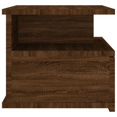 vidaXL barna tölgy színű szerelt fa fali éjjeliszekrény 40x31x27 cm