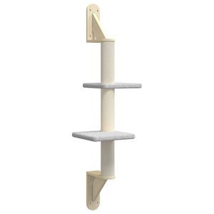 vidaXL vil&aacute;gossz&uuml;rke falra szerelhető kapar&oacute;fa 108 cm
