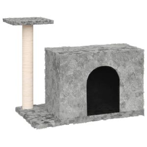 vidaXL vil&aacute;gossz&uuml;rke macskab&uacute;tor sziz&aacute;l kapar&oacute;f&aacute;kkal 51 cm