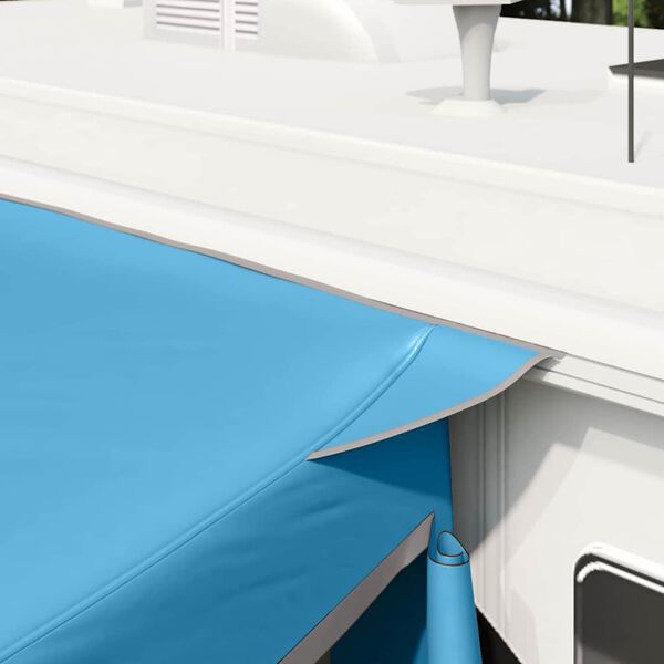 vidaXL Csomagt&eacute;rajt&oacute; s&aacute;tor tetővel K&eacute;k 285 x 255 x 245 cm taft