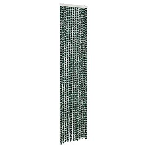 vidaXL z&ouml;ld &eacute;s feh&eacute;r zsen&iacute;lia rovarf&uuml;gg&ouml;ny 56 x 200 cm