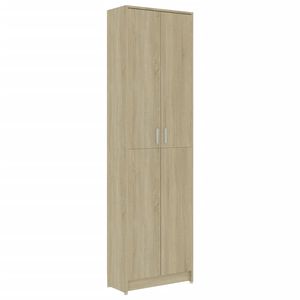 vidaXL sonoma t&ouml;lgy sz&iacute;nű szerelt fa előszobaszekr&eacute;ny 55 x 25 x 189 cm