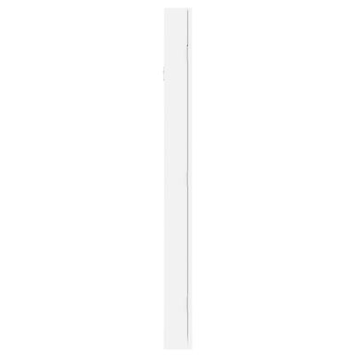 vidaXL fehér falra szerelhető tükrös ékszerszekrény 30x8,5x106 cm
