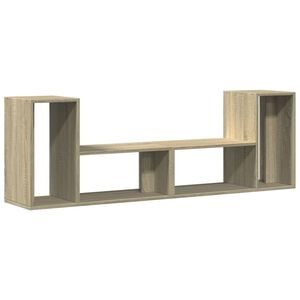 vidaXL 2 db sonoma t&ouml;lgy sz&iacute;nű szerelt fa TV-szekr&eacute;ny 75 x 30 x 50 cm