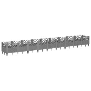 vidaXL vil&aacute;gossz&uuml;rke PP kerti vir&aacute;gl&aacute;da c&ouml;vekekkel 363,5x43,5x43,5 cm