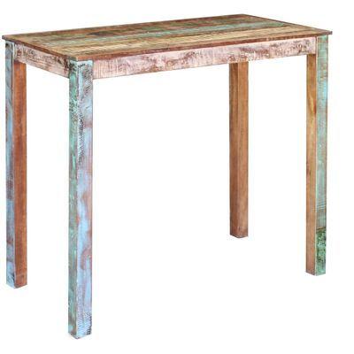 vidaXL tömör újrahasznosított fa bárasztal 115 x 60 x 107 cm