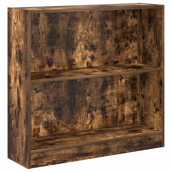 vidaXL f&uuml;st&ouml;s t&ouml;lgy sz&iacute;nű szerelt fa k&ouml;nyvszekr&eacute;ny 80 x 24 x 76 cm