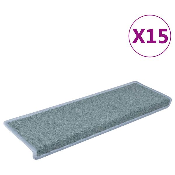vidaXL 15 db l&eacute;pcsőszőnyeg 65 x 21 x 4 cm tengerk&eacute;k t&eacute;glalap alak&uacute; sz&eacute;llel