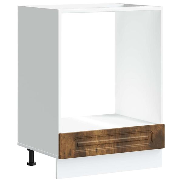 vidaXL Kalmar füstös tölgy színű szerelt fa sütőszekrény