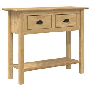 vidaXL Konzolasztal BODO M&eacute;z barna 91 x 34.7 x 74 cm Szerelt Fa