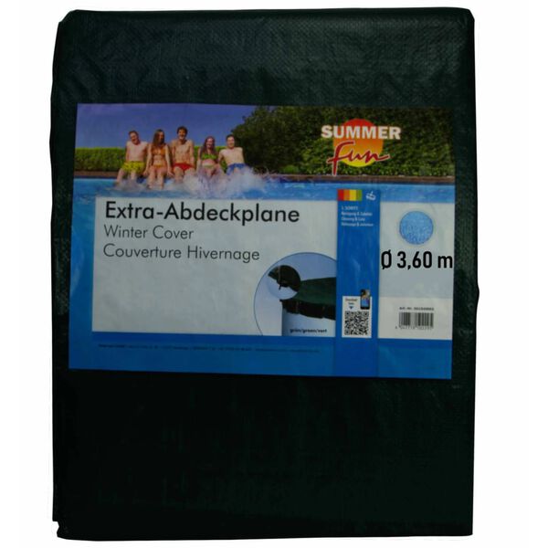 Summer Fun zöld téli kerek PVC medencetakaró 360 cm