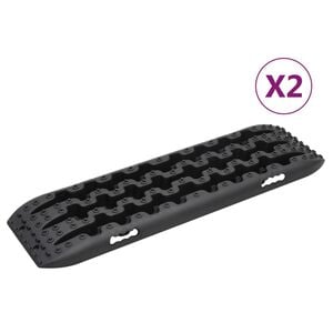 vidaXL 2 db fekete nejlon vontat&aacute;si t&aacute;bl&aacute;k 106x30,5x7 cm