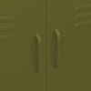 vidaXL olívazöld acél tárolószekrény 80 x 35 x 101,5 cm