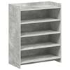 vidaXL Cipőszekr&eacute;ny t&aacute;rol&oacute;val Betonsz&uuml;rke 73,5 x 36 x 92 cm Szerelt Fa