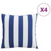 vidaXL 4 db k&eacute;k &eacute;s feh&eacute;r sz&ouml;vet d&iacute;szp&aacute;rna 40 x 40 cm