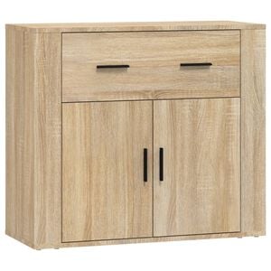 vidaXL sonoma t&ouml;lgy sz&iacute;nű szerelt fa t&aacute;lal&oacute;asztal 80x33x70 cm