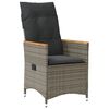 vidaXL sz&uuml;rke polyrattan d&ouml;nthető kerti sz&eacute;k p&aacute;rn&aacute;kkal
