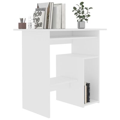 vidaXL fehér forgácslap íróasztal 80 x 45 x 74 cm