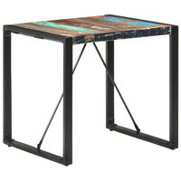 vidaXL tömör újrahasznosított fa étkezőasztal 80 x 80 x 75 cm