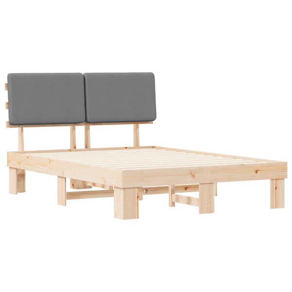 vidaXL &Aacute;gykeret K&aacute;rpitozott Fejt&aacute;ml&aacute;val Vil&aacute;gossz&uuml;rke 135 x 190 cm