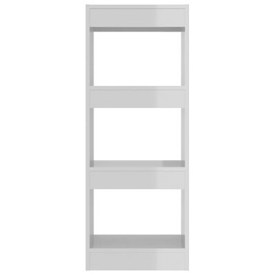 vidaXL magasfényű fehér könyvszekrény/térelválasztó 40 x 30 x 103 cm