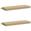 vidaXL Pad p&aacute;rn&aacute;k SOEST 2 db 100% poli&eacute;szter B&eacute;zs 120 x 40 x 8 cm