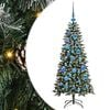 vidaXL Mű kar&aacute;csonyfa Z&ouml;ld 120 cm PVC &eacute;s műanyag &eacute;s ac&eacute;l