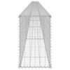 vidaXL horganyzott acél gabion fal fedéllel 900 x 30 x 50 cm