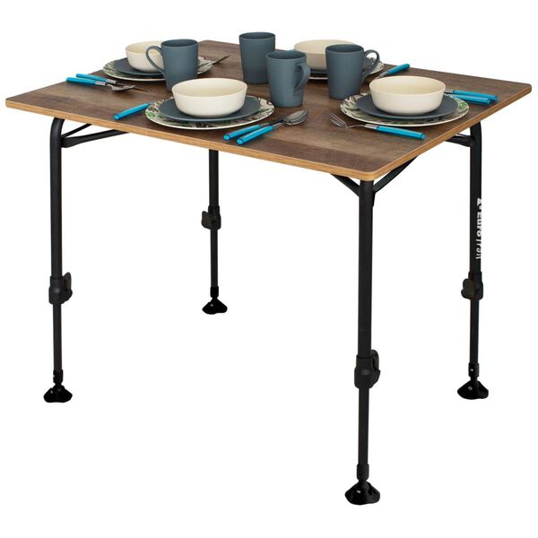 Eurotrail Rochefort L-es m&eacute;retű fa kempingasztal