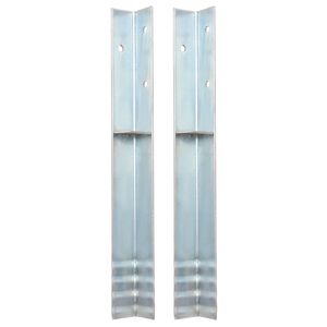 vidaXL L-alak&uacute; f&ouml;ldi horgony galvaniz&aacute;lt ac&eacute;lb&oacute;l 5 x 5 x 50 cm
