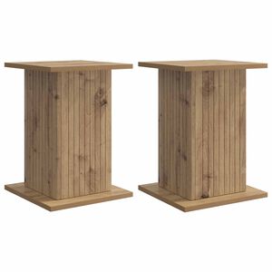 vidaXL N&ouml;v&eacute;ny&aacute;llv&aacute;ny 2 pcs K&eacute;zműves T&ouml;lgy 30,5 x 30 x 43 cm Szerelt Fa