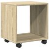 vidaXL sonoma t&ouml;lgy sz&iacute;nű szerelt fa g&ouml;rgős szekr&eacute;ny 37 x 33 x 42,5 cm