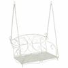 vidaXL Hinta Pad Ac&eacute;l 105,5 x 61 x 56 cm Antik feh&eacute;r