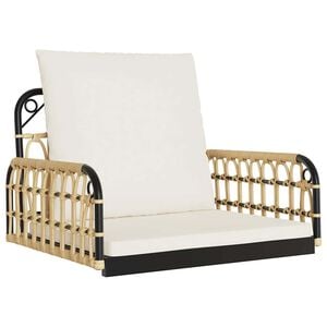 vidaXL polirattan &eacute;s ac&eacute;l hintasz&eacute;k p&aacute;rn&aacute;kkal 63 x 58 x 39 cm