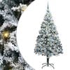 vidaXL Mű kar&aacute;csonyfa 300 LED-del Feh&eacute;r 210 cm PVC &eacute;s Ac&eacute;l &eacute;s Műanyag