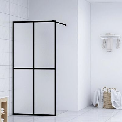 vidaXL homályosított edzett üveg zuhanyfal 90 x 195 cm