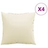 vidaXL 4 db kr&eacute;msz&iacute;nű sz&ouml;vet kanap&eacute;p&aacute;rna 40 x 40 cm