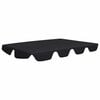 vidaXL fekete csere ponyva kerti hinta&aacute;gyhoz 150/130 x 105/70 cm