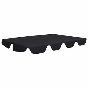 vidaXL fekete csere ponyva kerti hinta&aacute;gyhoz 150/130 x 105/70 cm